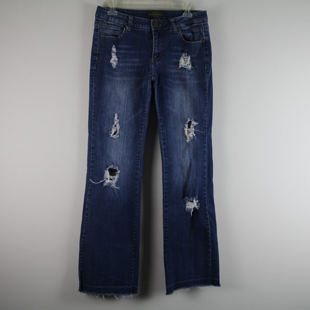 Versace 19V69 Abbigliamento Sportivo SRL Distressed Frayed Bootcut Jeans 30